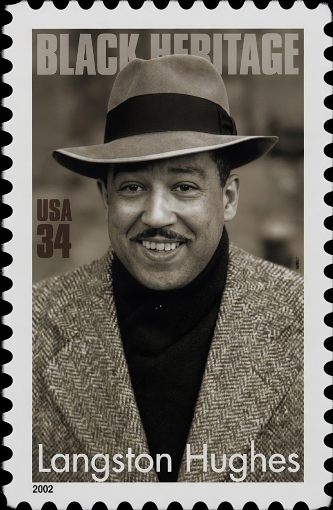Image: Langston Hughes - Commemorative Stamp http://usstampgallery.com/view.php?id=0787693b268f0944d0264088b300c02721d73814&Langston_Hughes&st=Langston%20Hughes&ss=&t=&s=8&syear=&eyear= US Stamp Gallery