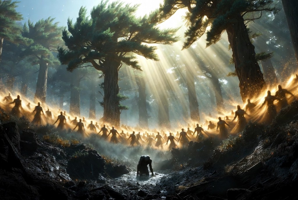 Image-Created by Grok inspired by the poem