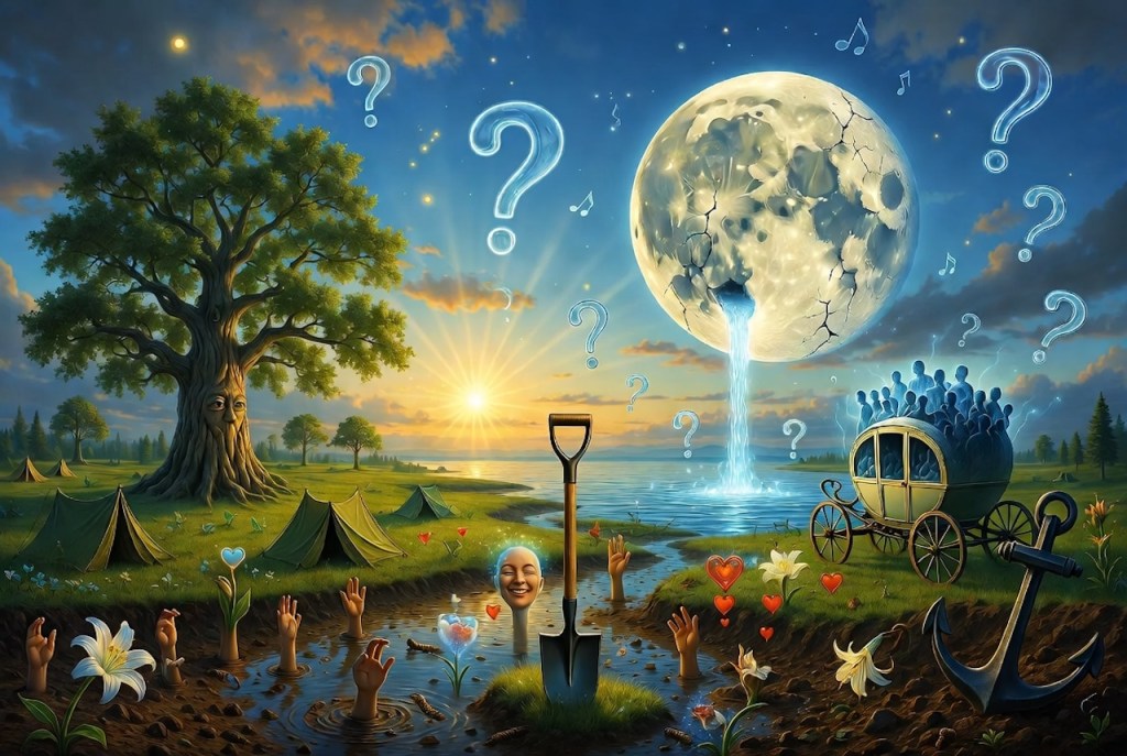 Image:  Created by Grok inspired by the poem