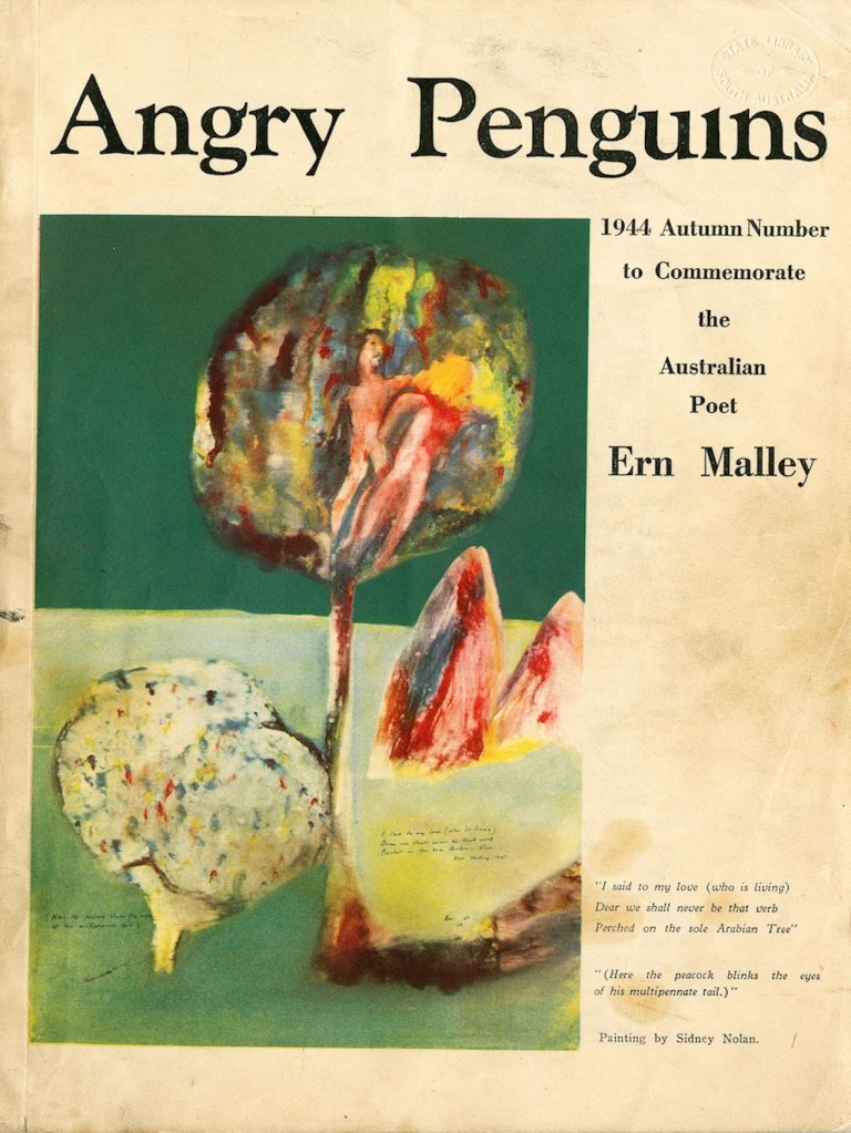 Image 4: Angry Penguins:  https://theculturetrip.com/pacific/australia/articles/australia-s-avant-garde-angry-penguins-from-art-to-literature/  Culture Trip