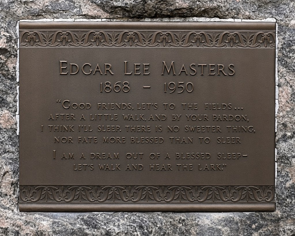 Image Edgar Lee Masters Grave Marker