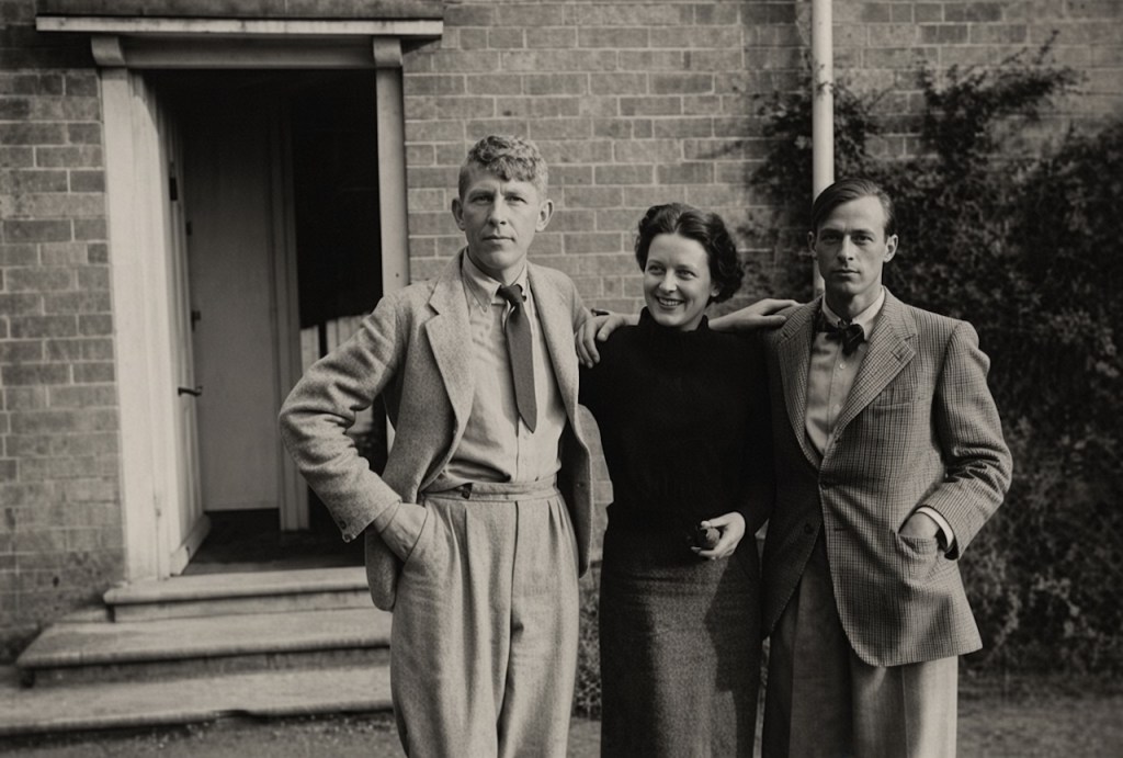W. H. Auden - Hedli Anderson -Sir William Menzies Coldstream